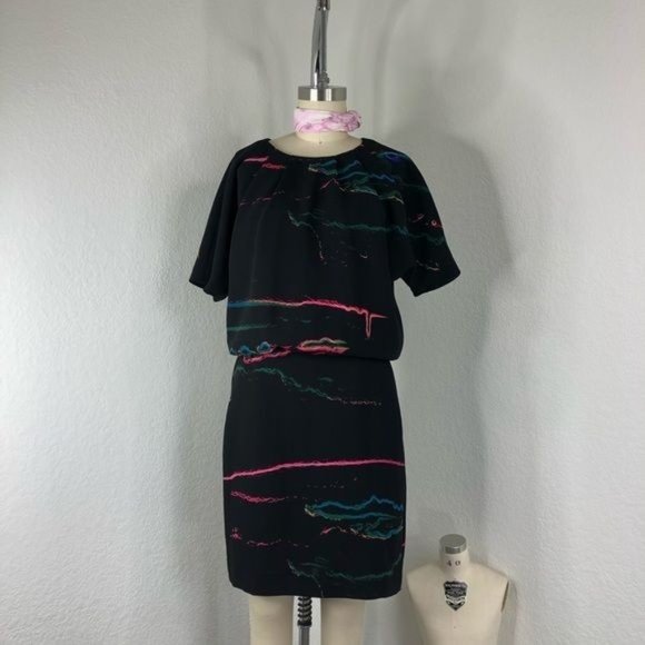 & Other Stories Dresses & Skirts - & Other Stories Oil Spill Dress Pencil Color Spill